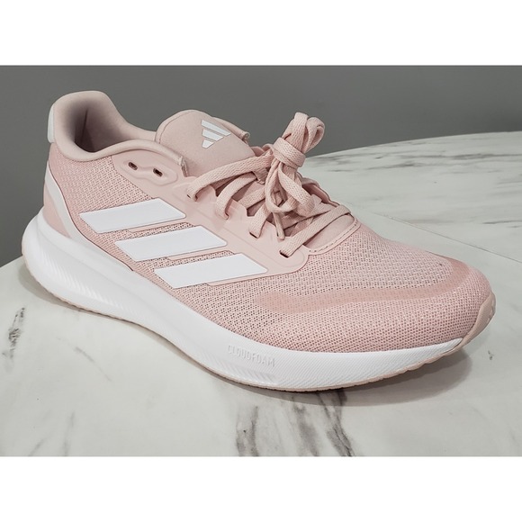 NEW NO BOX Size 10 - adidas Womens Runfalcon 5  Running Shoes Pink White Pastel - Picture 7 of 7